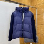 Canada Goose Outerwear Red Down Nylon Knitted Fabric Relaxed Fit Patch