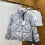 Moncler Coat Black Goose Down Nylon Fabric Sophistication Premium Quality