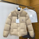 Moncler Coat Red Duck Down Nylon
