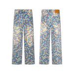 Louis Vuitton Jeans Red Denim Embroidery