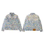 Louis Vuitton Outerwear Blue Jacquard Denim Exquisite Tailoring