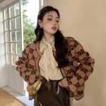 Gucci Coat Red Wool Blend Embroidery