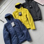 Mammoth Cotton-Padded Coat Red Cotton Mesh Professional Outdoor Lightweight Winter 3D Texture Patch Zippered Pocket