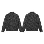 Chrome Hearts Outerwear Ash Eva Jacquard Denim Understated Style Pattern Leather Patch