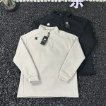 Descente Long-Sleeved Shirts Red Eva Unrestricted Movement Running Sophistication Spring Autumn Winter