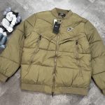 Nike Jacket Green Cotton Down Autumn Winter And