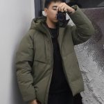 Descente Down Jacket Green Nylon Winter
