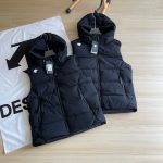 Descente Vest Black Duck Down Winter Down-Proof Fabric