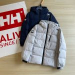 Helly Hansen Coat Red Goose Down Zippered Pocket Windproof Cuffs