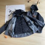 Archaeopteryx Outerwear Red Gore-Tex Down Fleece Outdoor Waterproof
