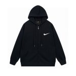 Nike Jackets Ash Cotton Xinjiang Ribbed Fabric Relaxed Fit Spring