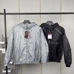 Gucci Jacket Ash Cotton Thin Nylon Jacquard Winter