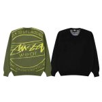 Stussy Coats Green Eva Cotton Pure Jacquard Streetwear Exquisite Tailoring