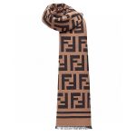 Fendi Scarf Brown Cashmere
