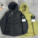 Stone Island Coat Red Cotton Down High-Density Fabric Exquisite Workmanship Easy To Match Street Style Winter