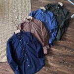 Ralph Lauren Shirt Red Cotton Long-Staple Woven Fabric Brushing Process
