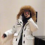 The North Face Outerwear Red Down Mink Fur Mesh Embroidery Patch