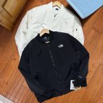 North Face Outerwear Red Cotton Down Simple Style Autumn Winter Embroidery Ribbon Decoration