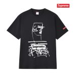 Supreme Short-Sleeved Shirts Red Cotton Combed Streetwear