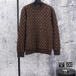 Louis Vuitton Sweater Red Jacquard Autumn Winter And