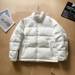 North Outerwear Red Feather Duck Down Nylon Fabric Rock Climbing Spring Embroidery