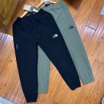 North Trousers Red Cotton Fleece Twill Fabric Breathable And Not Stuffy Spring Autumn Winter Side Pockets