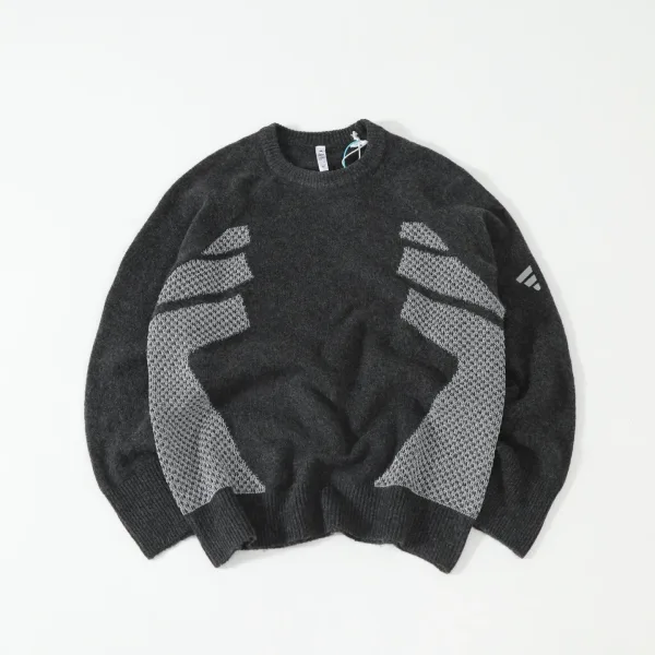 Adidas Long-Sleeved Shirt Red Mesh Relaxed Fit Clean Lines Exquisite Workmanship Minimalism Street Style Autumn Winter And Early Silhouette