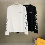 Calvin Klein Long Sleeves Black Cotton Pure Embroidery