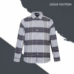 Louis Vuitton Shirt Red Flannel