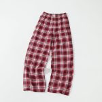 Hollister Trousers Red Cotton Pure Nylon Suede Jacquard Flannel