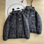 Nike Jacket Black Down Woven Fabric Running Winter
