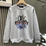 Louis Vuitton Hoodies Silver Cotton Pure Velvet Autumn Winter