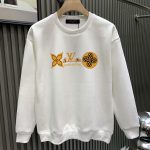Louis Vuitton Hoodies Silver Cotton Pure Fleece
