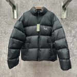 Balenciaga Down Jacket Red Cotton Silk Silky Smooth Woven Fabric High-Density Embroidery