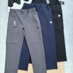 Descente Casual Pants Red Clean Lines Business Commute Sophistication Lightweight And Breathable Zippered Pocket