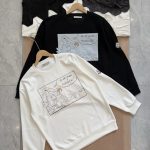Moncler Sweatshirt Ash Cotton Spring Autumn Winter Crisp Silhouette Patch