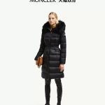 Moncler Outerwear Black Down Nylon Slim Fit