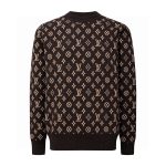 Louis Vuitton Sweater Brown Wool Jacquard