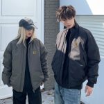 Carhartt Outerwear Red Wool Down Fine Winter Crisp Silhouette Patch Side Pockets