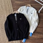 Adidas Coat Black Chenil Jacquard Simple And Elegant Retro Preppy Style Winter