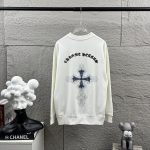 Chrome Hearts Long-Sleeved Shirt Black Autumn Winter Early Embroidery