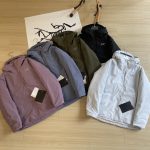 Archaeopteryx Jackets Red Gore-Tex Duck Down Nylon Knitted Fabric Adjustable Drawstring Winter Embroidery Zippered Pocket