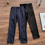 Descente Long Pants Red Silk Fleece Woven Fabric Exquisite Tailoring Autumn