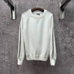Dior Sweater Ash Cotton Fine Cashmere Jacquard