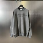 Dior Hoodie Smoky Gray Cotton Relaxed Fit Winter
