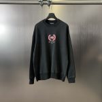 Balenciaga Hoodies Black Cotton Relaxed Fit Winter