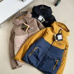 Archaeopteryx Jackets Red Gore-Tex Goose Down Mesh Winter Zippered Pocket