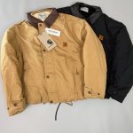 Carhartt Outerwear Red Cotton Pure Fleece Twill Fabric Relaxed Fit Adjustable Drawstring Winter