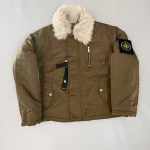 Stone Island Outerwear Red Cotton Nylon Winter Embroidery Patch