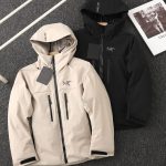 Archaeopteryx Jacket Red Gore-Tex Windstopper Cotton Down Polyester Nylon Plain Weave Running Simple Design Urban Commuting Patch